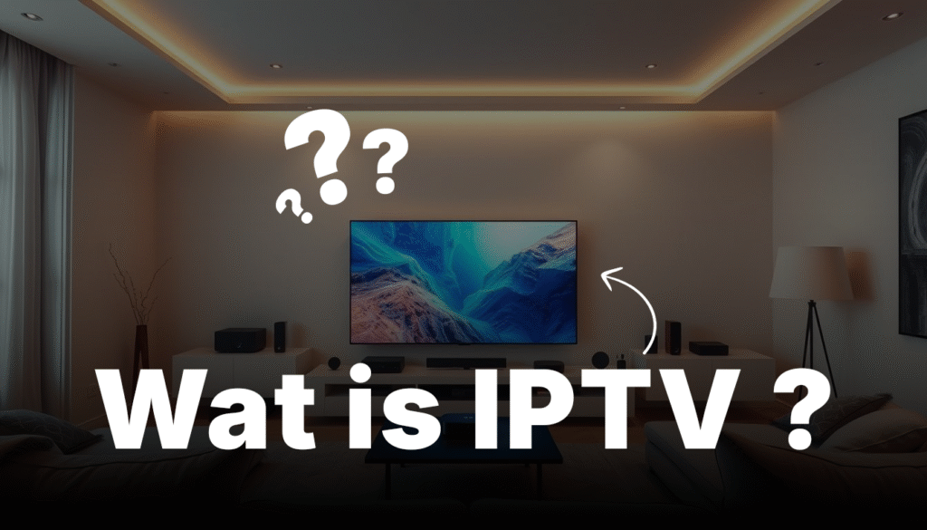 Wat is IPTV – uitleg over internet televisie met moderne tv in woonkamer
